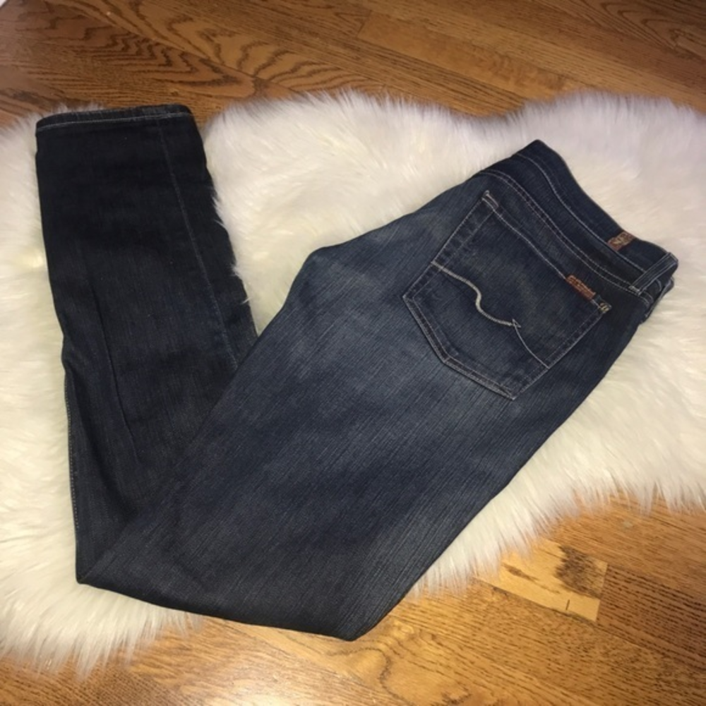 7famk Roxanne skinny jeans darker wash‎ size 31